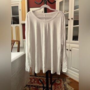 Caslon Lightweight White Long Sleeve Top